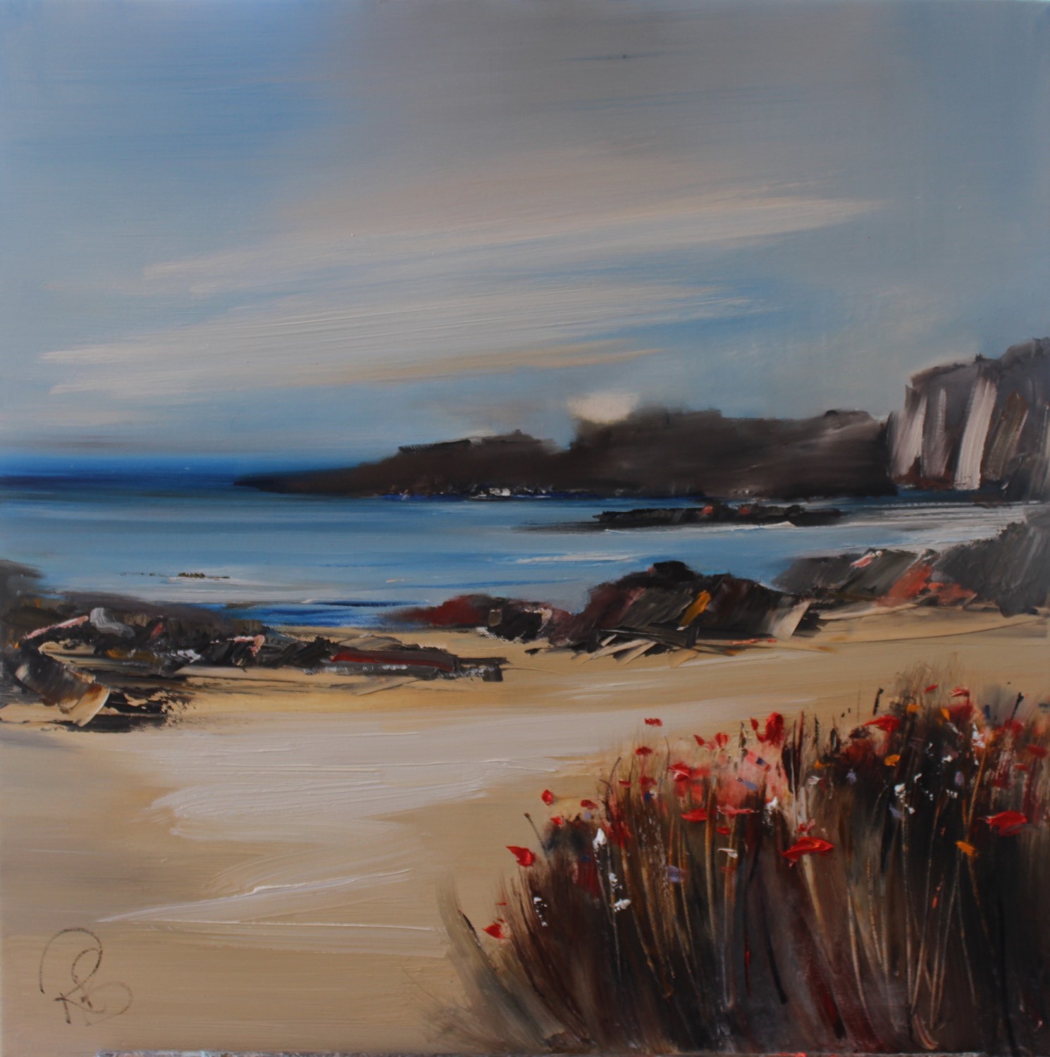 'Wild Flowers at the Beach' by artist Rosanne Barr